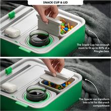 Load image into Gallery viewer, Couch Console | Original Self-Balancing Anti-Spill Cup Holder Tray | Grey Green