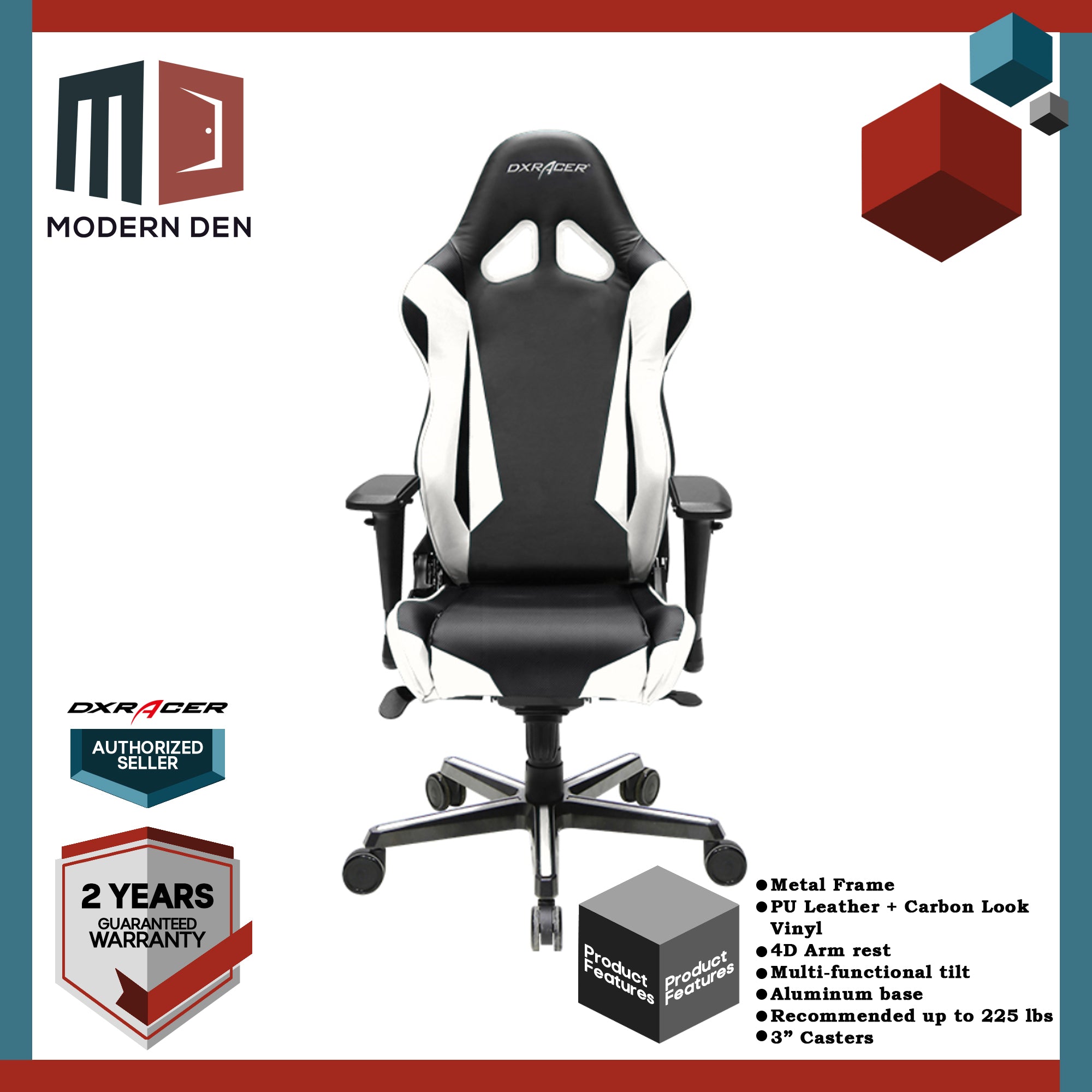 DXRacer | Racing Series RV001 | White – Modern Den PH