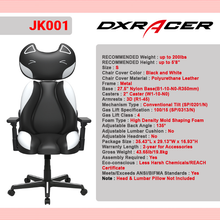 Load image into Gallery viewer, DXRacer | JK001 | Black