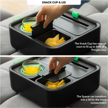 Load image into Gallery viewer, Couch Console | Original Self-Balancing Anti-Spill Cup Holder Tray | Black Green
