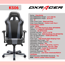 Load image into Gallery viewer, DXRacer | King Series KS06 | Gray
